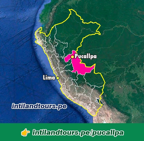 Mapa de ubicación de la ciudad de Pucallpa