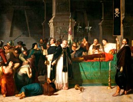 Los Funerales de Atahualpa. Luis Montero. 1867.